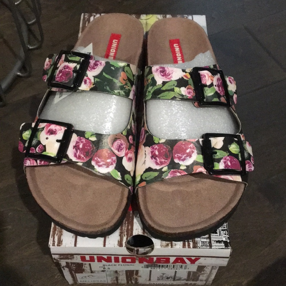 Union bay - floral sandals 8.5